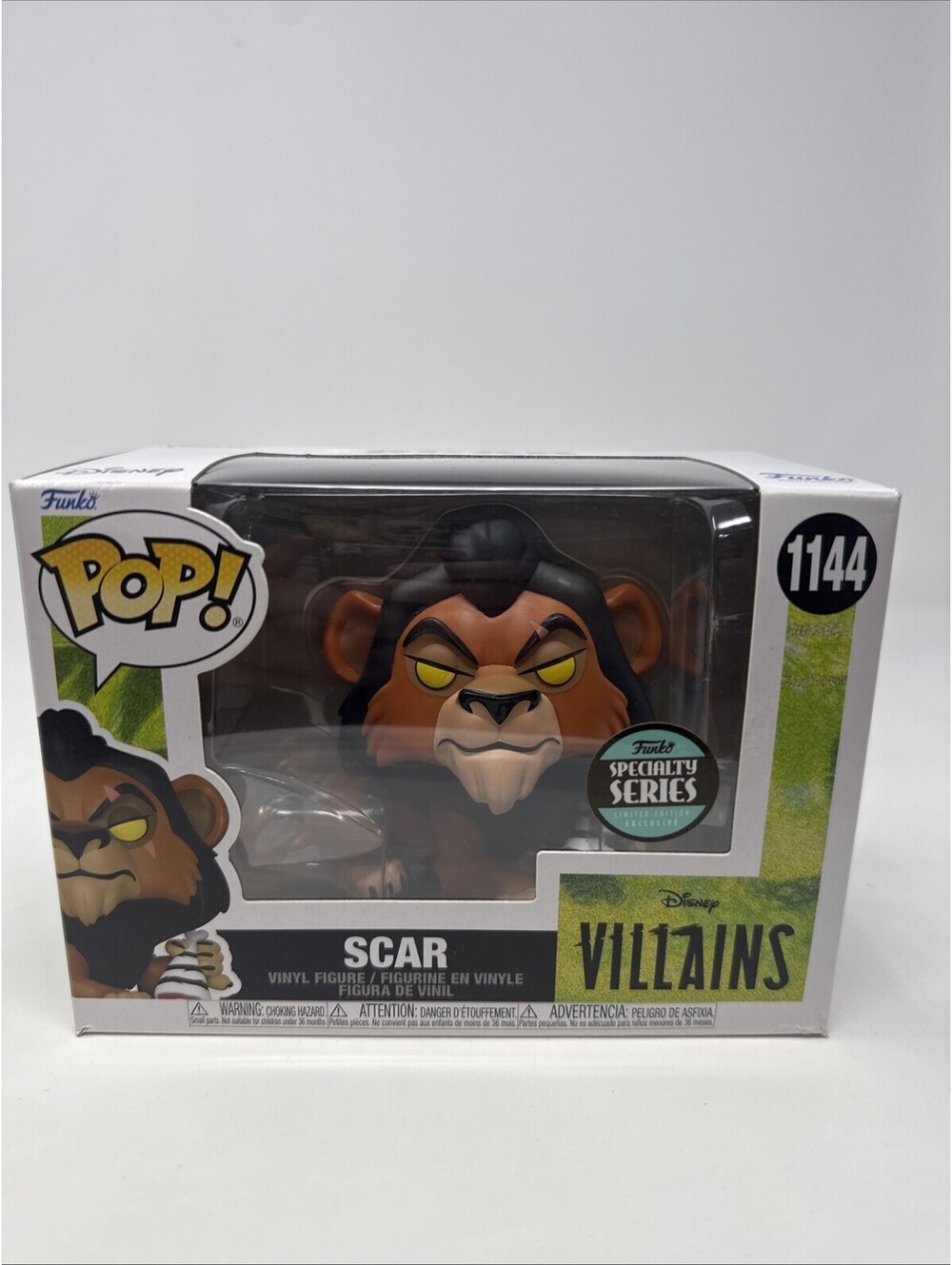 Funko Pop! Vinyl: Disney Villains Scar #1144 Specialty Series Lion King